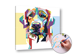 Malování podle čísel DOG LOVELY | nízká obtížnost