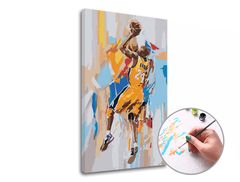 Malování podle čísel KOBE BRYANT 24 | nízká obtížnost