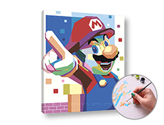 Malování podle čísel SUPER MARIO | nízká obtížnost