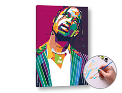 Malování podle čísel TRAVIS SCOTT | nízká obtížnost