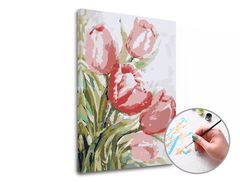 Malování podle čísel TULIPANY | nízká obtížnost