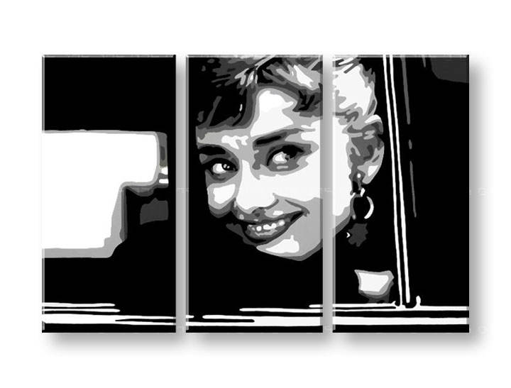 Ručně malovaný POP Art Audrey Hepburn