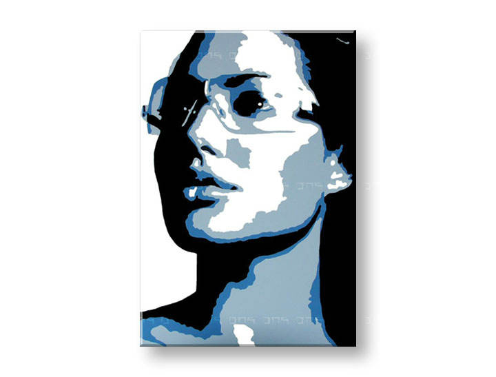 Ručně malovaný POP Art Angelina Jolie