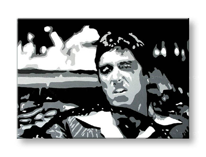 Ručně malovaný POP Art AL PACINO