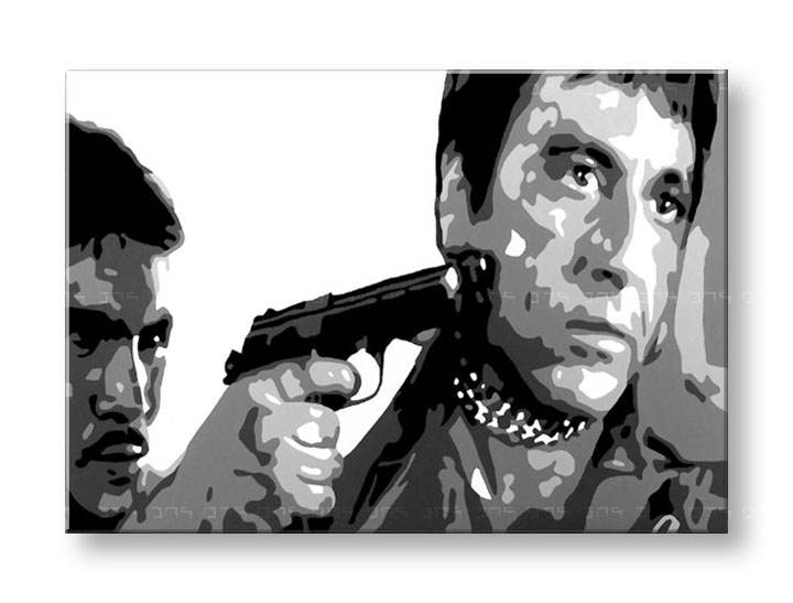 Ručně malovaný POP Art AL PACINO