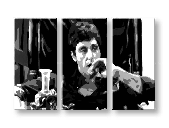 Ručně malovaný POP Art Sleva 25% obraz Al Pacino 120x80 cm