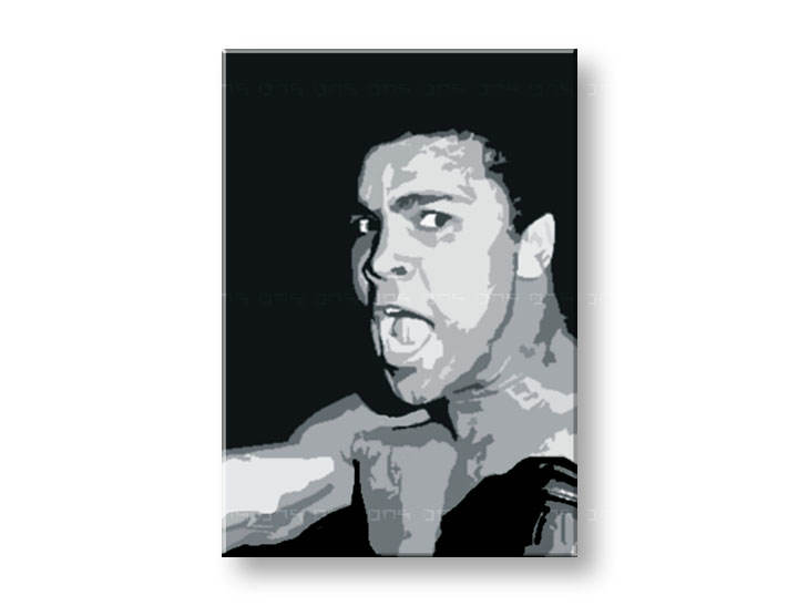 Ručně malovaný POP Art Muhamad Ali