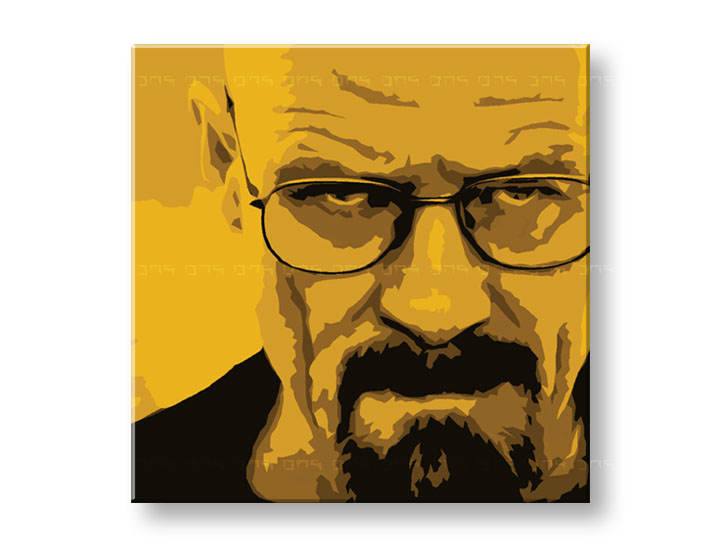 Ručně malovaný POP Art BREAKING BAD