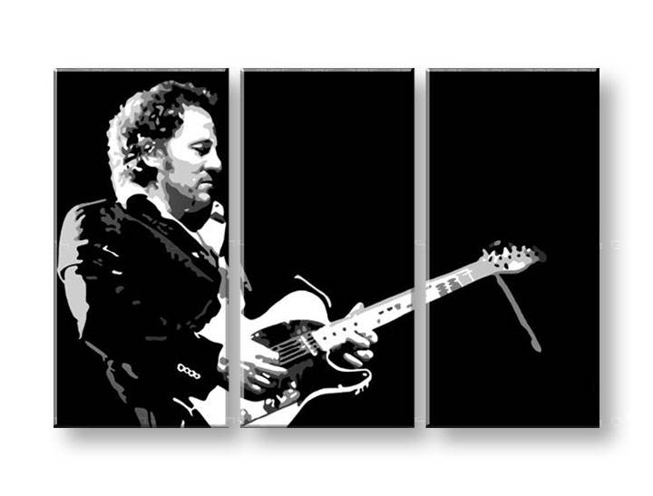 Ručně malovaný POP Art Bruce Springsteen