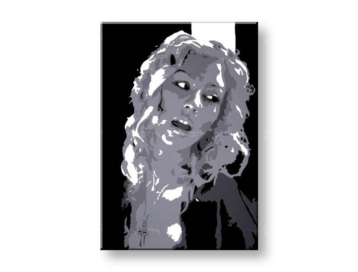 Ručně malovaný POP Art Christina Aguilera
