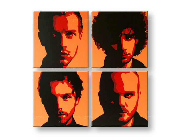 Ručně malovaný POP Art COLDPLAY