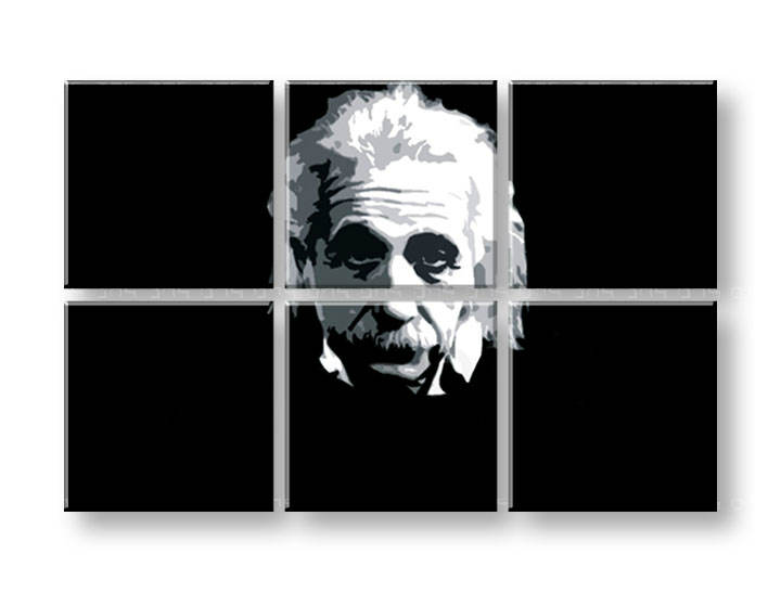 Ručně malovaný POP Art Einstein