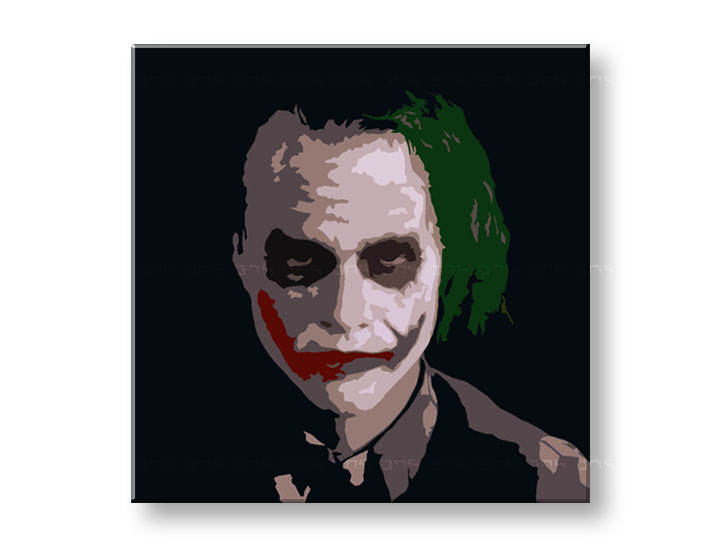 Ručně malovaný POP Art JOKER 000