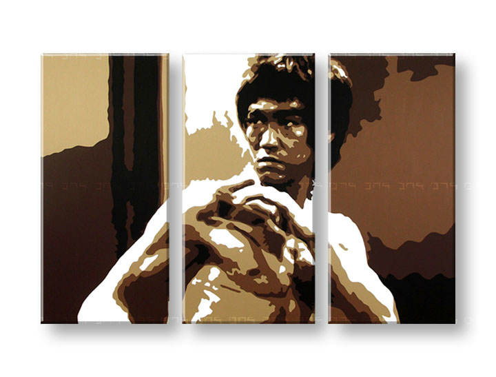 Ručně malovaný POP Art Bruce Lee