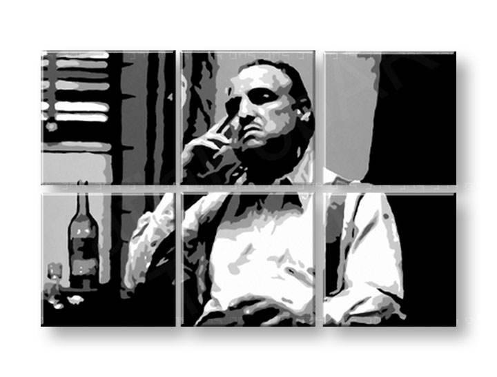 Ručně malovaný POP Art Godfather