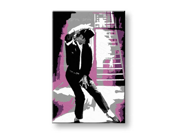 Ručně malovaný POP Art Michael Jackson 1 dílny mj3