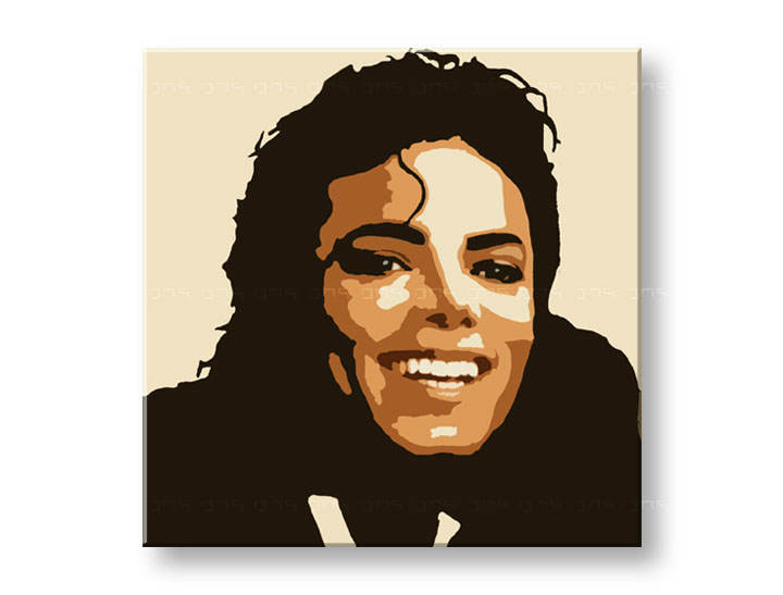 Ručně malovaný POP Art Michael Jackson