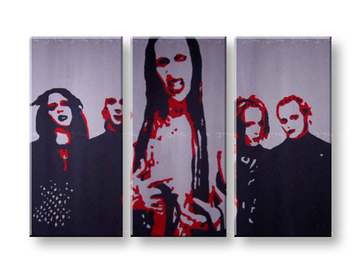 Ručně malovaný POP Art Marilyn Manson
