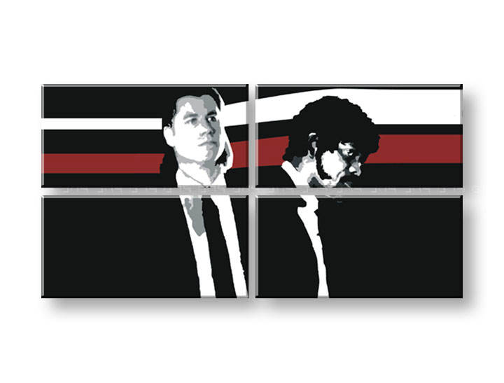 Ručně malovaný POP Art PULP FICTION