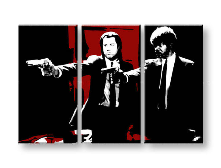 Ručně malovaný POP Art Pulp Fiction