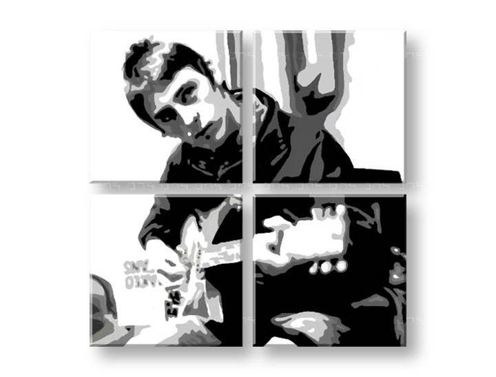 Ručně malovaný POP Art Paul Weller
