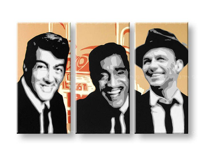 Ručně malovaný POP Art Rat Pack