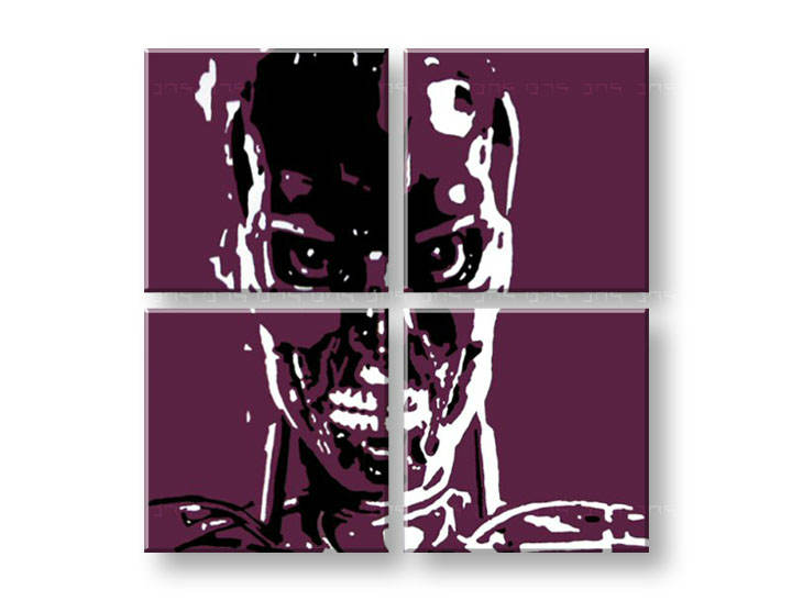 Ručně malovaný POP Art TERMINATOR