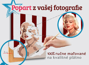 Malovaný pop artový obrázek z fotografie - ŠTVOREC FOTO-POPS | různé velikosti
