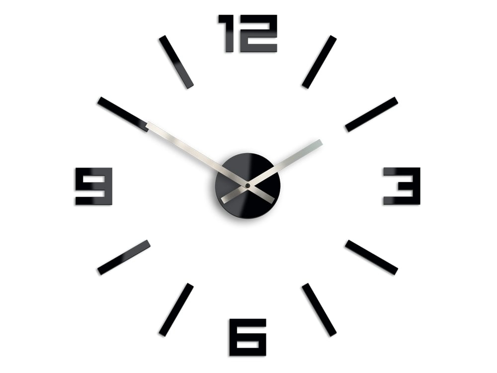 Moderní nástěnné hodiny ARABIC BLACK 