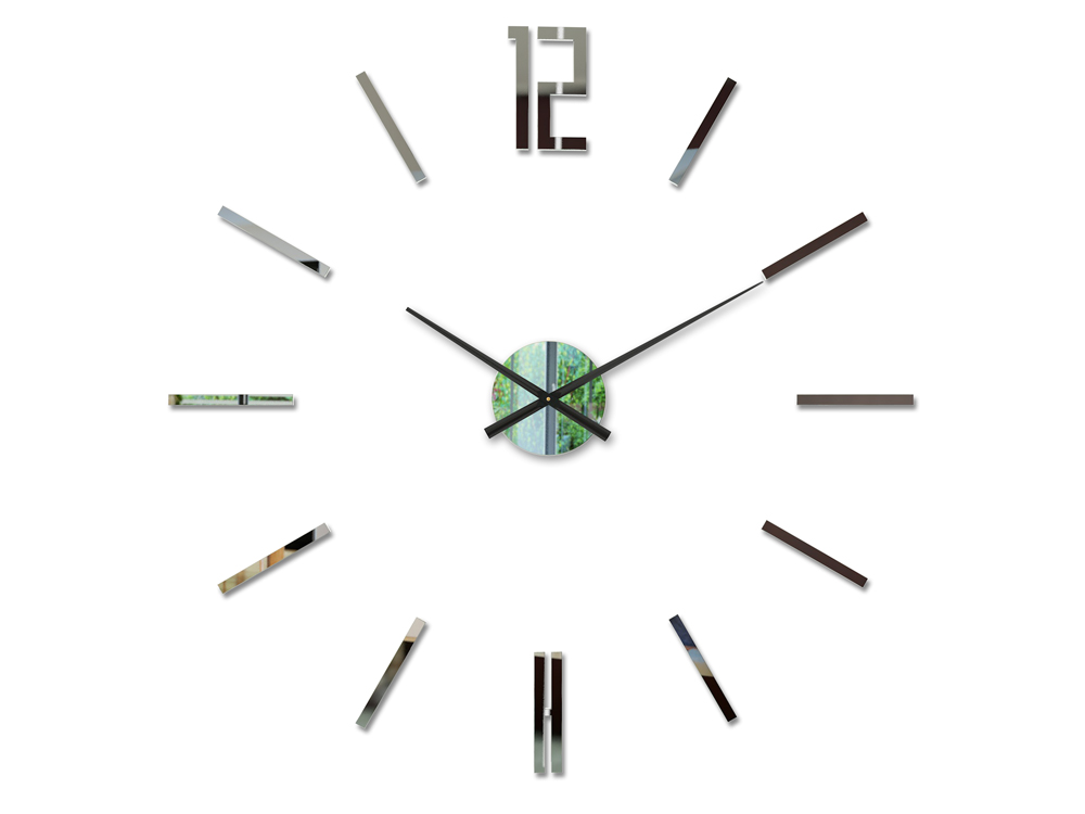 Moderní nástěnné hodiny CARLO MIRROR 