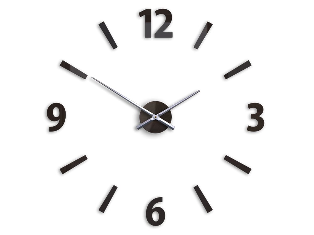 Moderní nástěnné hodiny KLAUS WENGE 