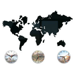 Moderní nástěnné hodiny WORLD MAP 