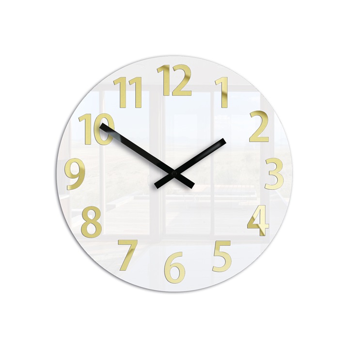 Moderní nástěnné hodiny KARDA nalepovací hodiny na stěnu
