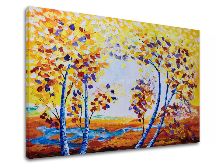 Autorská reprodukce na plátně STROMY XOBBI110E1 - 120x80 cm autorská reprodukce ateliér Lipa