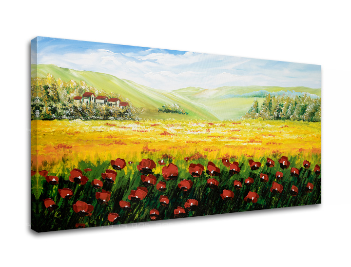 Autorská reprodukce na plátně KRAJINA XOBBI145E1 - 140x70 cm autorská reprodukce ateliér Lipa