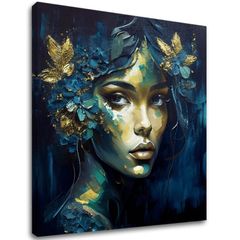 Moderní obrazy na plátně - Feminine Grace in Motion | 100x100 cm