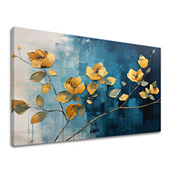 Nadčasová elegance na plátně Abstraktní květiny v moderním světě | 40x60 cm