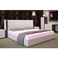 Napínací plachta na postel světlá růžová 90 x 200 cm