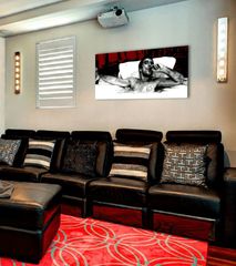 Největší mafiáni na plátně Scarface - Tony Montana s doutníkem v bazénu 140x70 cm