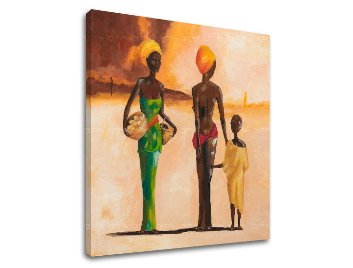 Obraz na plátně AFRICKÉ ŽENY - 50x50 cm Kolekce obrazů LIPA