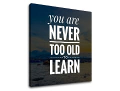 Motivační obraz na zeď You are never too old