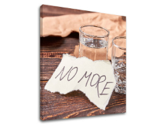 Motivační obraz na zeď No more_002 - 30x30 cm