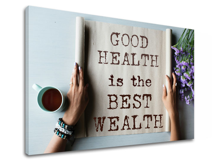 Motivační obraz na zeď Good health