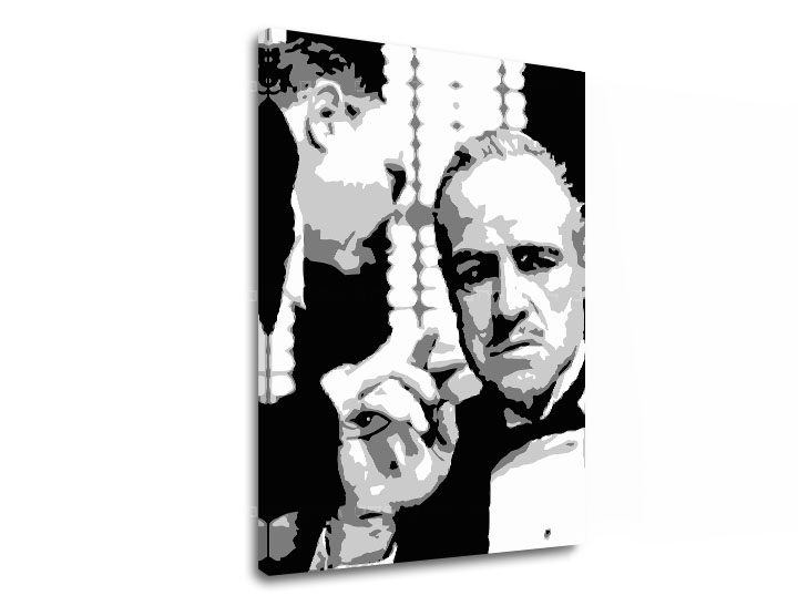 Tištěný POP Art obraz GODFATHER 1 dílný gfoh - 60x80 cm pop art obrazy