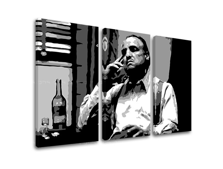 Tištěný POP Art obraz Marlon Brando 3 dílný mb2 - 120x80 cm pop art obrazy