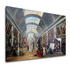 Obraz na plátně Hubert Robert - Projekt Grande Galerie du Louvre