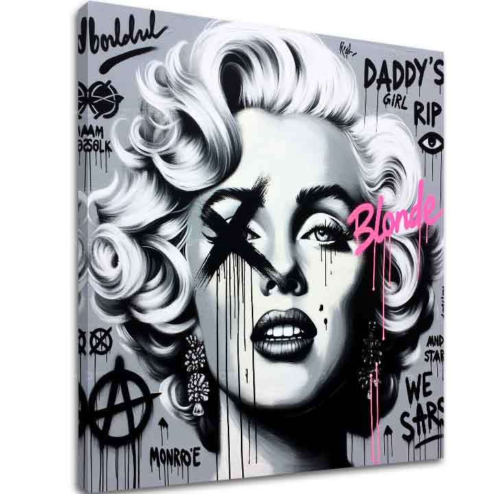 Obraz na plátně - Hollywood Legend Marilyn Monroe 100x100 cm