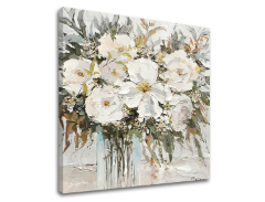 Obraz na plátně KVĚTINY VE VÁZE 1 díl XOBCH1674WE1