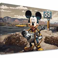 Obraz na plátně - Kytarista Mickey Mouse | různé rozměry