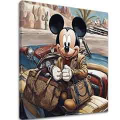 Obraz na plátně - Mickey Mouse na dovolené | různé rozměry